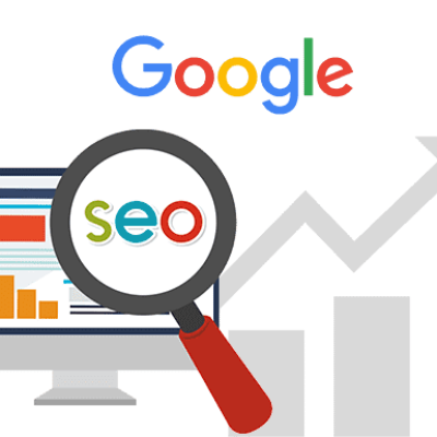 Estratégias de SEO aplicadas para melhorar o posicionamento orgânico no Google.