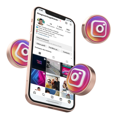 Estratégia e criação de conteúdo para redes sociais com foco em engajamento.